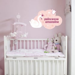 PLAQUE DE PORTE PERSONNALISABLE PRINCESSE (E0340)