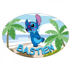 Stickers repositionnables - Lilo et Stitch - Stitch Surf - 13 cm x