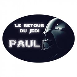 PLAQUE DE PORTE PERSONNALISABLE LE RETOUR DU JEDI (E0355)