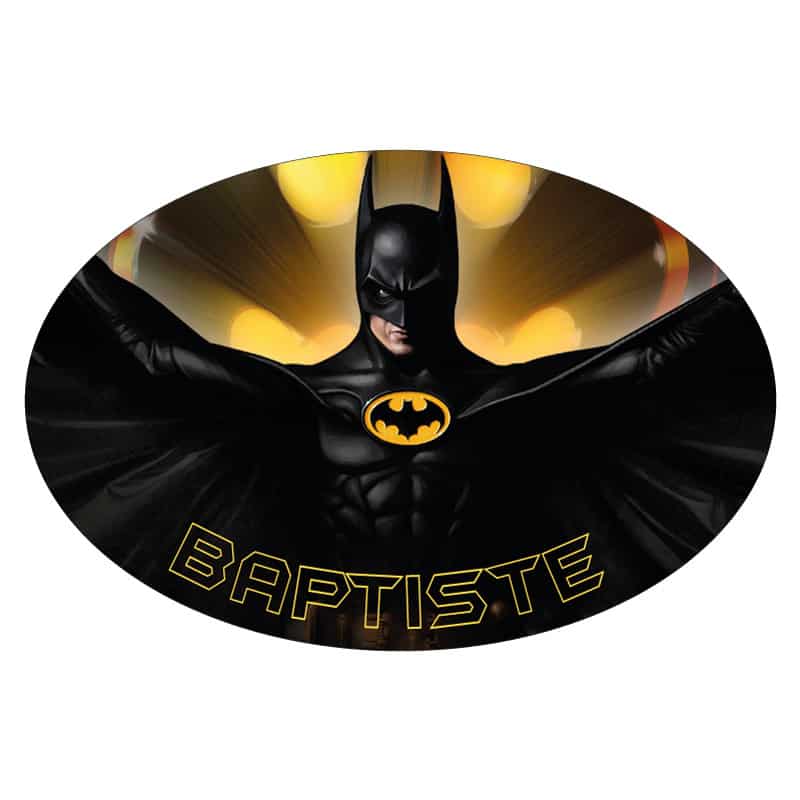 PLAQUE DE PORTE PERSONNALISABLE BATMAN (E0365)