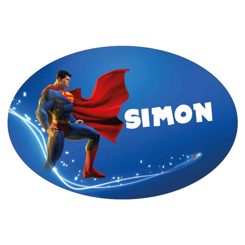 PLAQUE DE PORTE PERSONNALISABLE SUPERMAN (E0370)