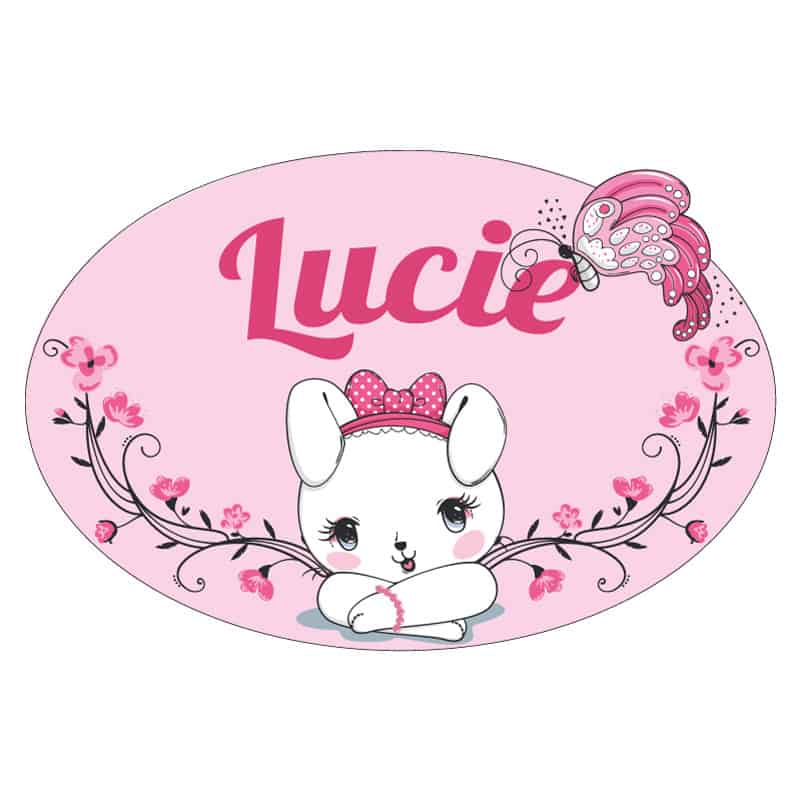 PLAQUE DE PORTE PERSONNALISABLE FEERIE (E0380)