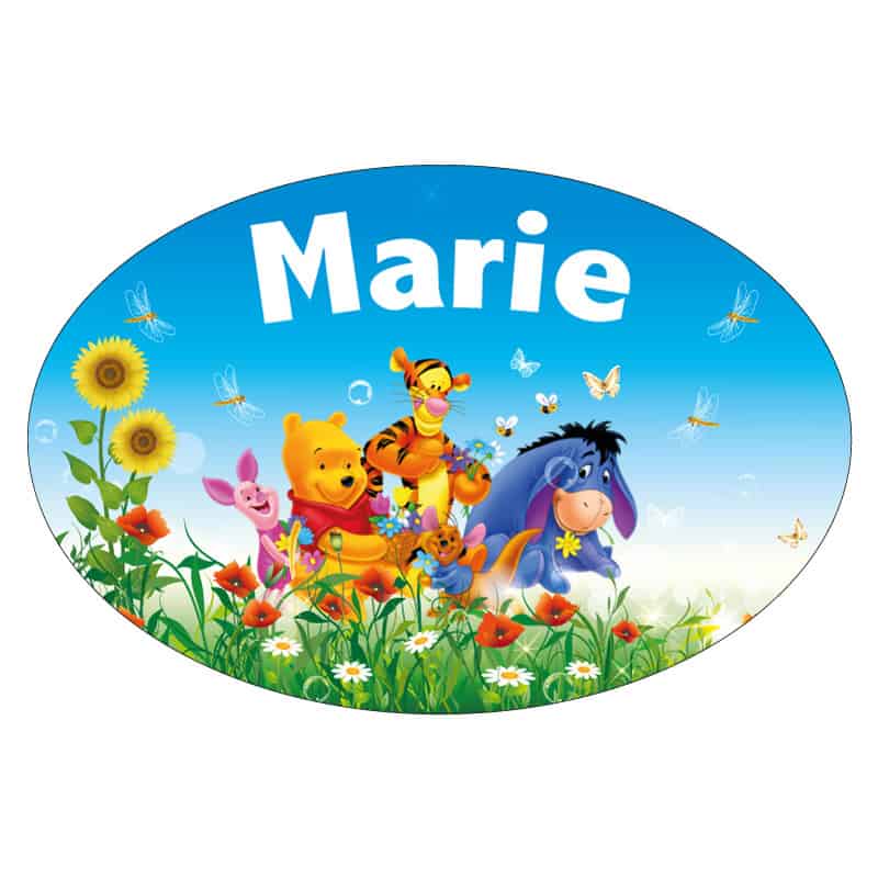 PLAQUE DE PORTE PERSONNALISABLE WEENNEE ET COMPAGNIE (E0396)