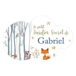 STICKER PORTE PRENOM  LE PETIT JARDIN SECRET DE... (E0412)