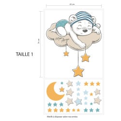 STICKER ENFANT DESSUS DE LIT MON ANGE (E0415)