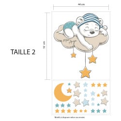 STICKER ENFANT DESSUS DE LIT MON ANGE (E0415)