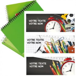 STICKERS ETIQUETTE ECOLE A PERSONNALISER (ECOLE001)