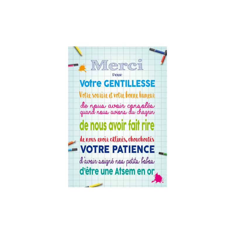 STICKER MERCI ATSEM (ECOLE0016)