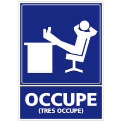 Sticker Occupe (HUM0002)