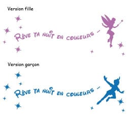 STICKER REVE TA NUIT EN COULEURS (I0150)