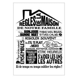 STICKER REGLES DE LA MAISON (I0217)