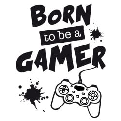 STICKER BORN TO BE A GAMER (I0260)