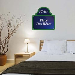 STICKERS PLAQUE DE RUE PLACE DES REVES (K0011)