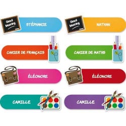 STICKERS ETIQUETTES ECOLIER X8 (PL0009)