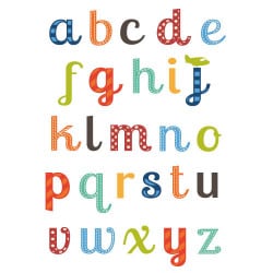 STICKERS PLANCHE LETTRES FANTAISIES (PL0010)