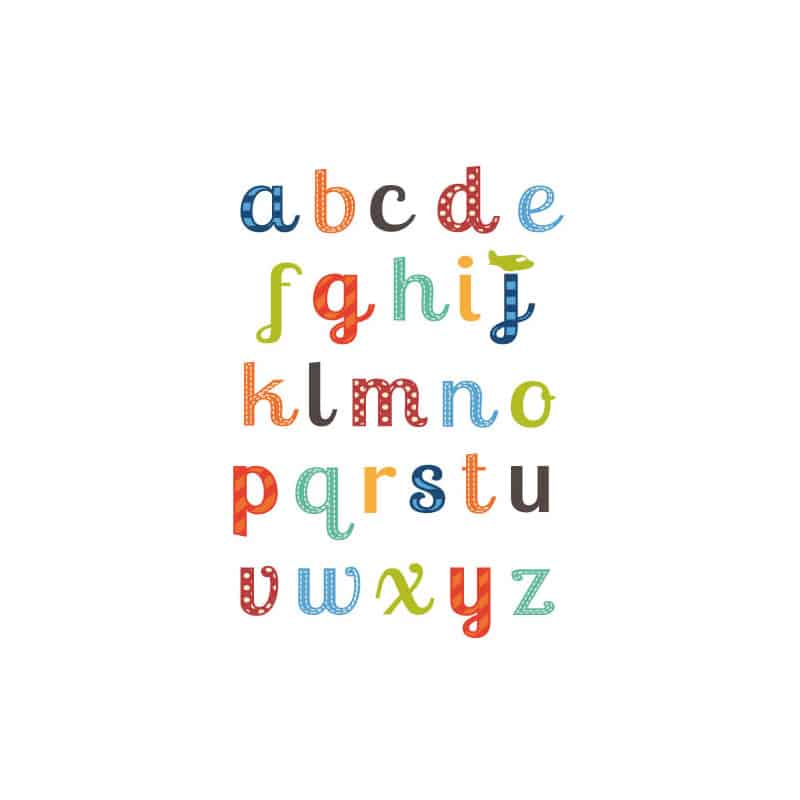 STICKERS PLANCHE LETTRES FANTAISIES (PL0010)