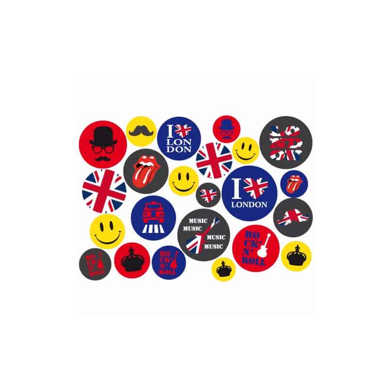 STICKERS PLANCHE LONDON REPOSITIONNABLE(PL0013)