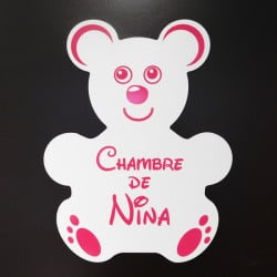 PLAQUE PERSONNALISEE OURSON