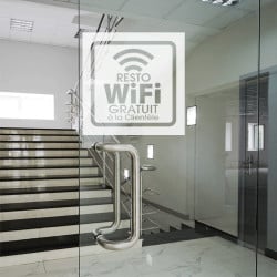 ADHESIF SABLE RESTO WIFI GRATUIT (K0037)