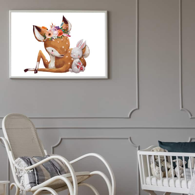 POSTER BICHE ET LAPIN (POST0068) POSTER BICHE ET LAPIN (POST0068)