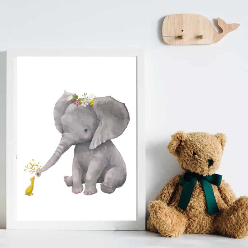 POSTER ELEPHANT ET CANETON (POST0075) POSTER ELEPHANT ET CANETON (POST0075)