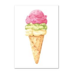POSTER GLACE FRAISE (POST0079)