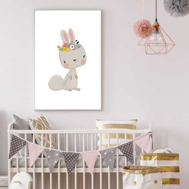 BUNNY - Affiche enfant - Lapin de face