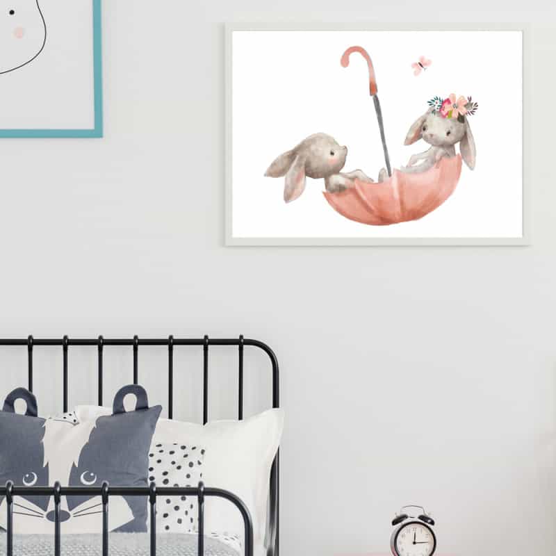 POSTER LAPIN PARAPLUIE (POST0082) POSTER LAPIN PARAPLUIE (POST0082)
