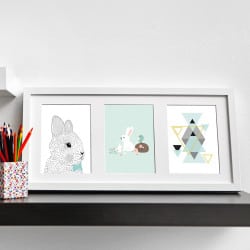 POSTER PETIT LAPIN NOEUD (POST0103)