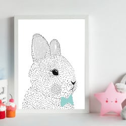 POSTER PETIT LAPIN NOEUD (POST0103)