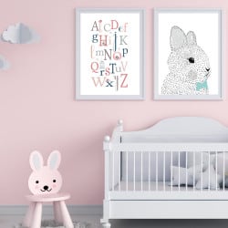 POSTER PETIT LAPIN NOEUD (POST0103)