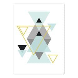 POSTER ABSTRAITS TRIANGLES (POST0105)