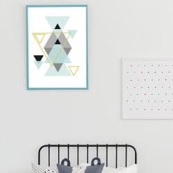 POSTER ABSTRAITS TRIANGLES (POST0105)