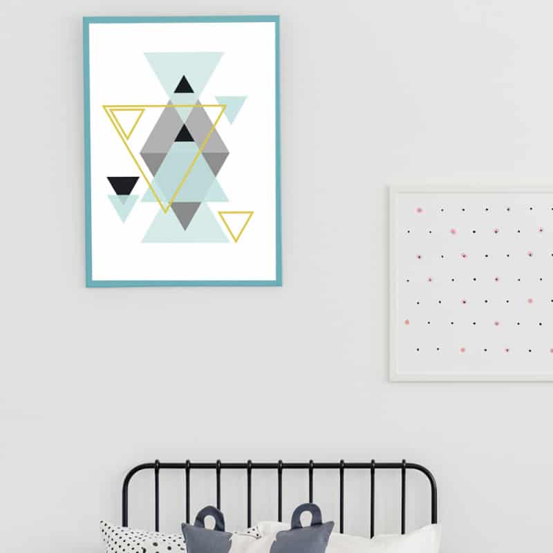 POSTER ABSTRAITS TRIANGLES (POST0105)