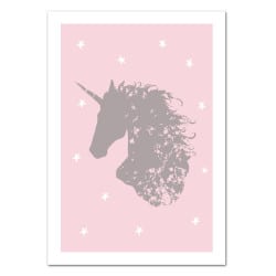 POSTER LICORNE ETOILE (POST0107)