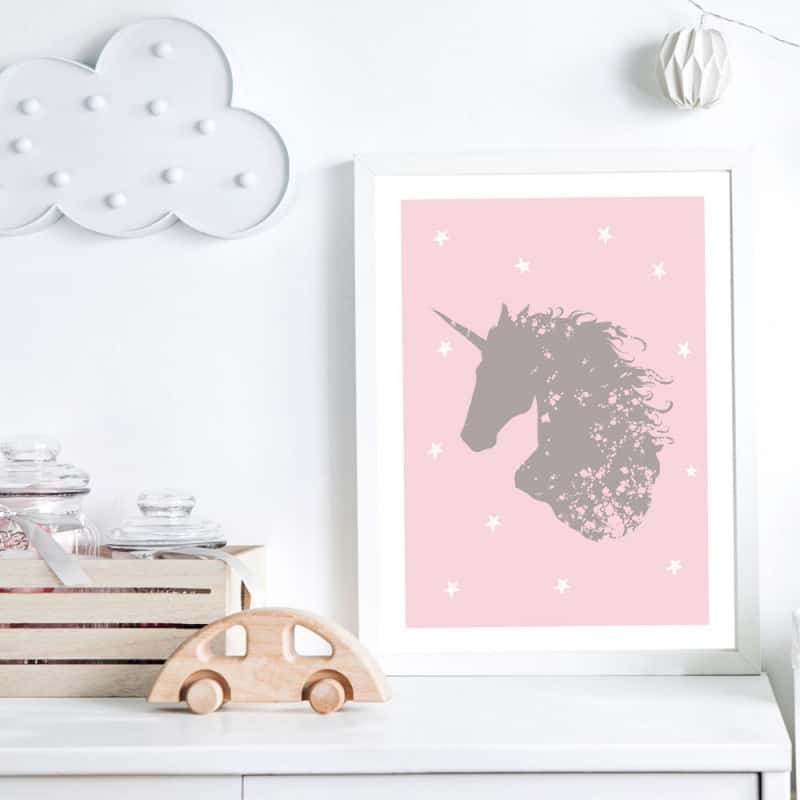 POSTER LICORNE ETOILE (POST0107)