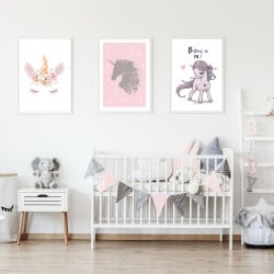 POSTER LICORNE ETOILE (POST0107)