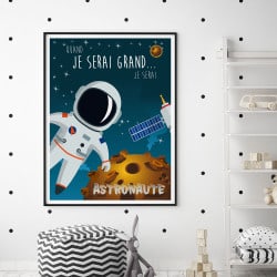 POSTER ASTRONAUTE