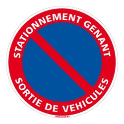 SIGNALISATION STATIONNEMENT GENANT - SORTIE VEHICULES