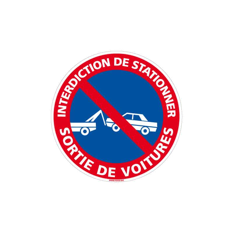 SORTIE VEHICULE STATIONNEMENT INTERDIT CADOX - Extincteurs et  signalisations