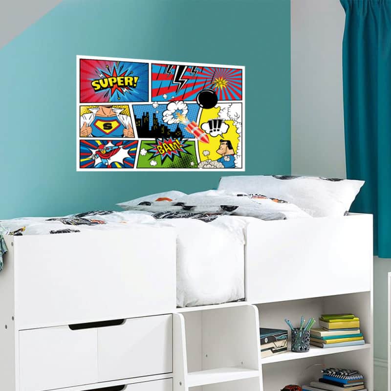 STICKER TETE DE LIT SUPER HEROS (TETE_LIT_021)