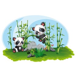 STICKER TETE DE LIT PANDA (TETE_LIT_027)