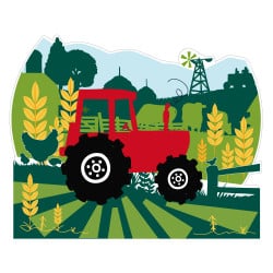 STICKER TETE DE LIT TRACTEUR (TETE_LIT_029)