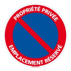 PANNEAU PROPRIETE PRIVEE - EMPLACEMENT RESERVE