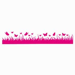STICKER HERBE AUX PAPILLONS (B0394)