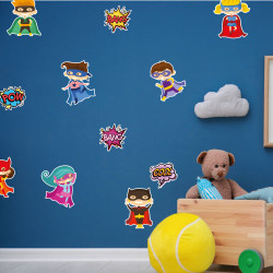 STICKER PLANCHE ENFANTS HEROS (E0306)