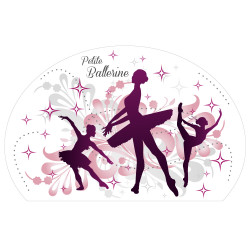 STICKER TETE DE LIT PETITE BALLERINE (TETE_LIT_023)