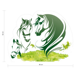 STICKER TETE DE LIT CHEVAUX (TETE_LIT_025)