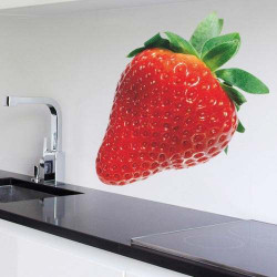 STICKER FRAISE NATURE (A0105)