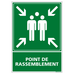 PANNEAU POINT DE RASSEMBLEMENT AU FORMAT 150X210MM